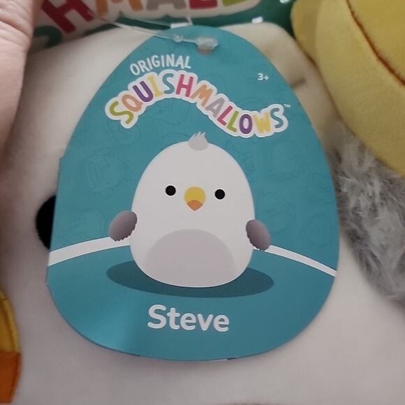 Squishmallows Steve the Seagull and Floyd the French Fries Pair 8in Plush - Picture 2 of 3